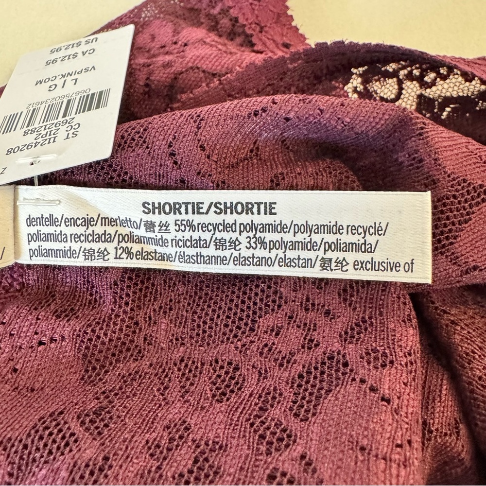 Victoria’s Secret PINK Lace Maroon Panties Size Large - Picture 5 of 5